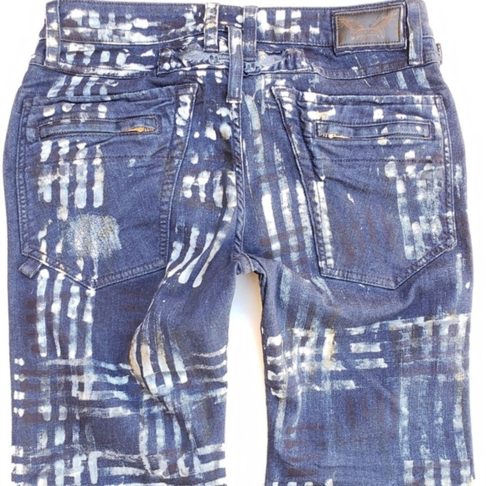 NEW ROBIN'S JEAN Motard Slim Jeans SZ 40 - Picture 4 of 8